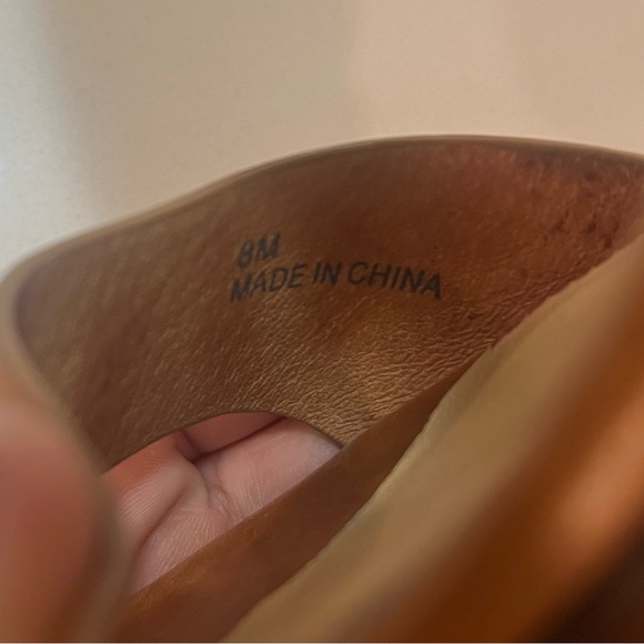 Trask Brown Leather Riki Wedge Sandal Anthropologie  - Size 8 - Picture 11 of 11